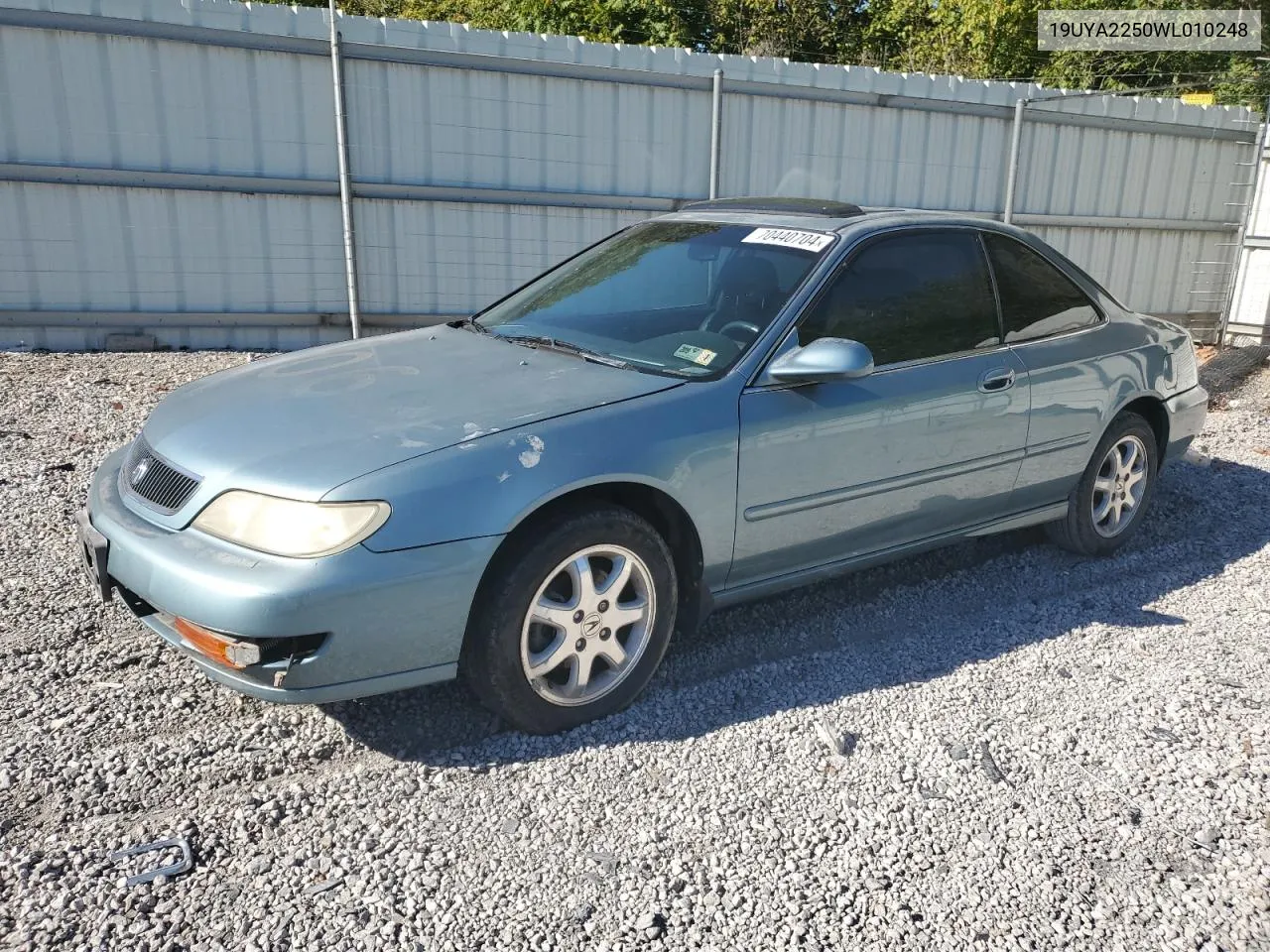 1998 Acura 3.0Cl VIN: 19UYA2250WL010248 Lot: 70440704