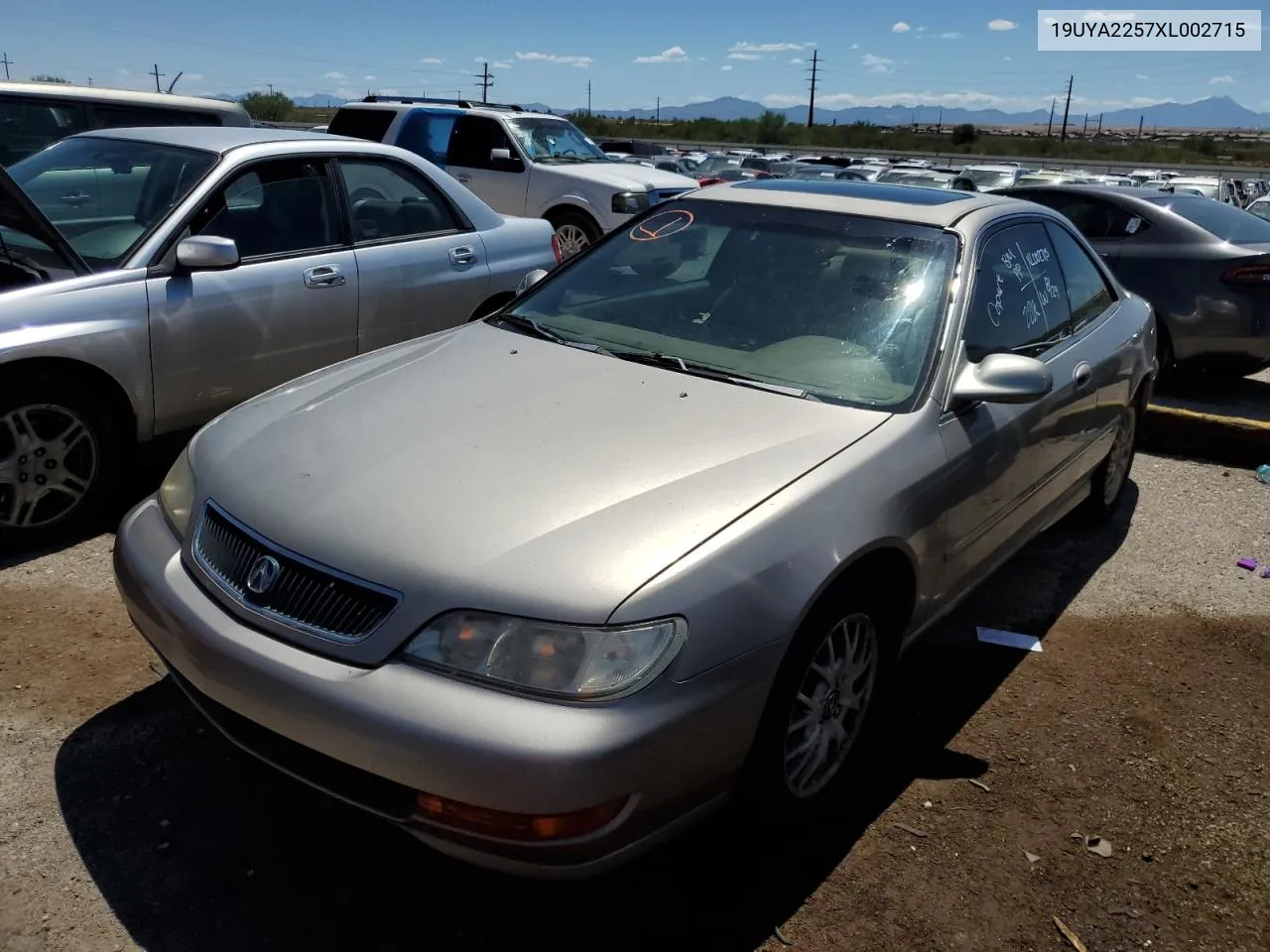 1999 Acura 3.0Cl VIN: 19UYA2257XL002715 Lot: 69980924