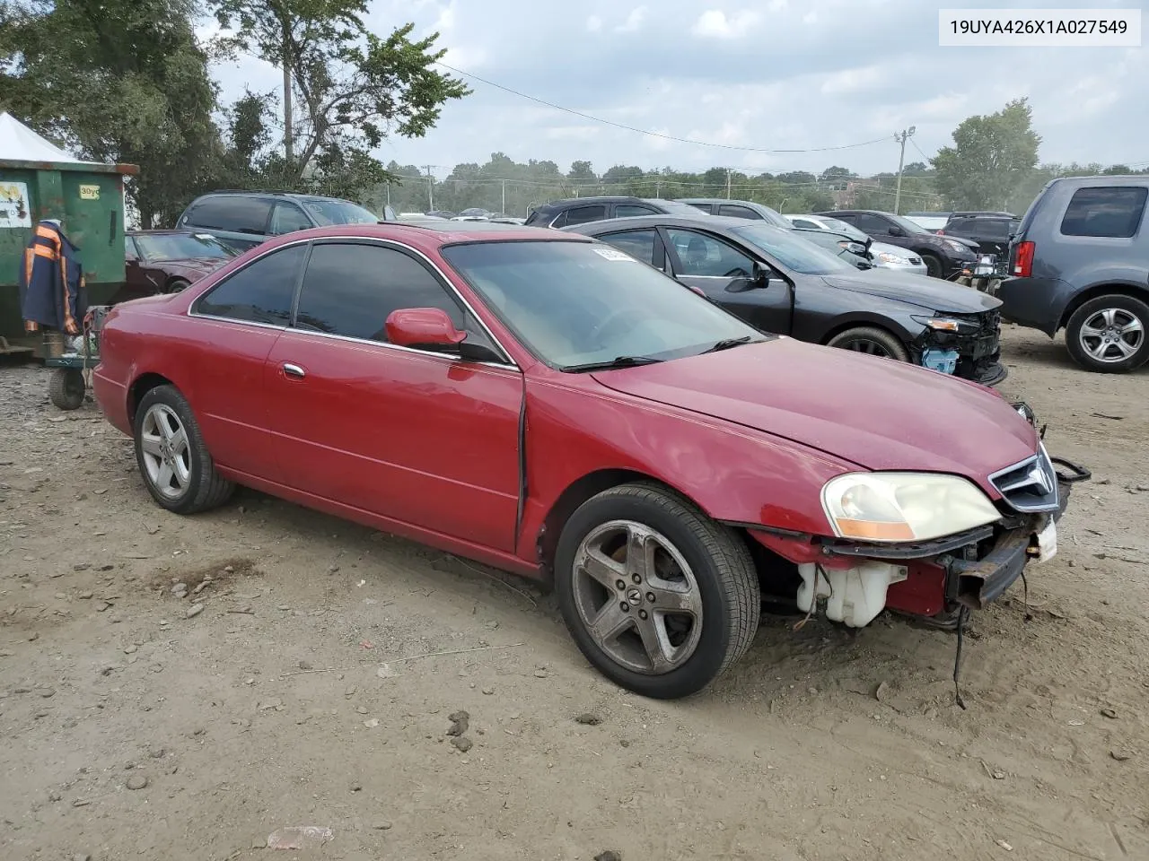 2001 Acura 3.2Cl Type-S VIN: 19UYA426X1A027549 Lot: 69047444