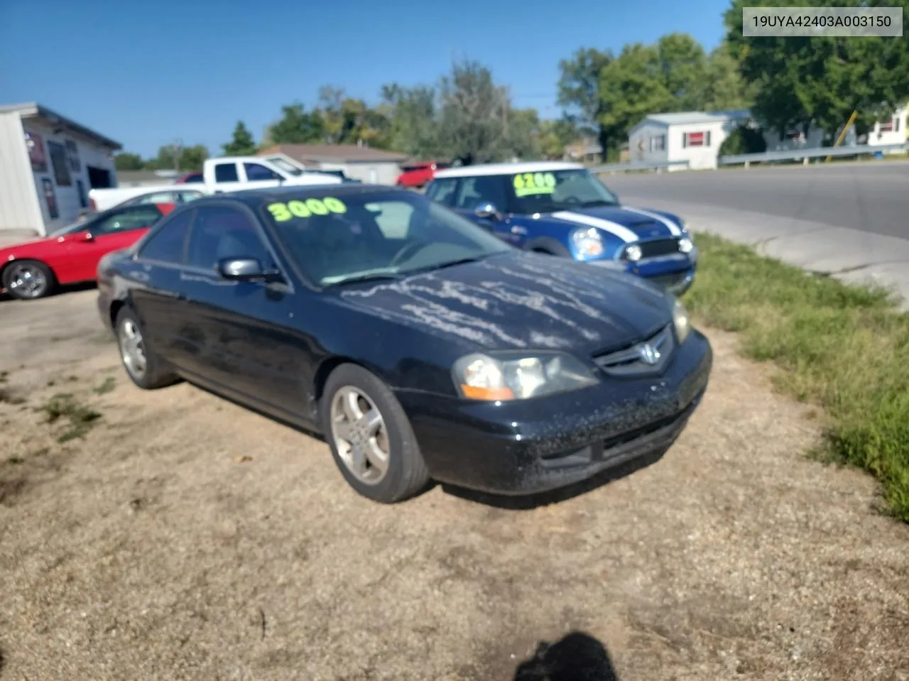 2003 Acura 3.2Cl VIN: 19UYA42403A003150 Lot: 70874664