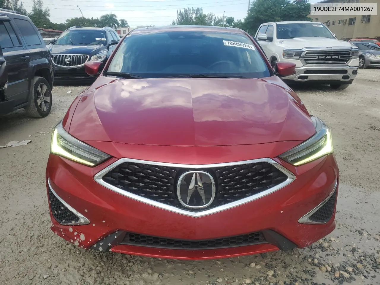 19UDE2F74MA001267 2021 Acura Ilx Premium