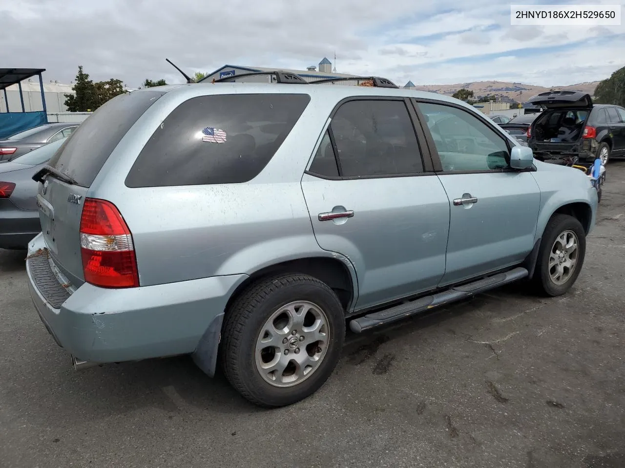 2002 Acura Mdx Touring VIN: 2HNYD186X2H529650 Lot: 72264004