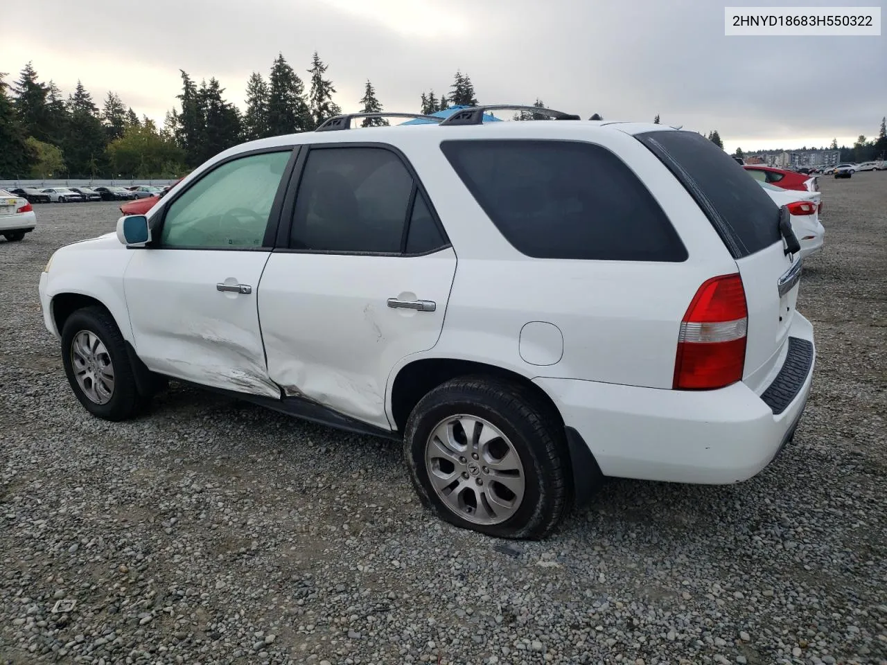 2003 Acura Mdx Touring VIN: 2HNYD18683H550322 Lot: 71484914