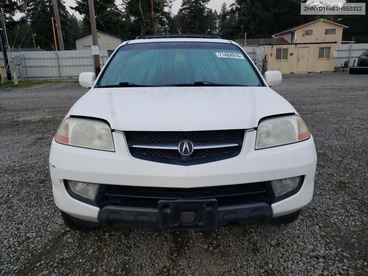 2003 Acura Mdx Touring VIN: 2HNYD18683H550322 Lot: 71484914