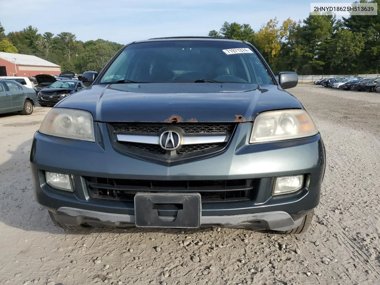 2005 Acura Mdx Touring VIN: 2HNYD18625H513639 Lot: 71971374