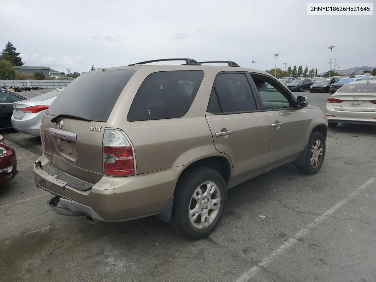 2006 Acura Mdx Touring VIN: 2HNYD18626H521645 Lot: 65498064