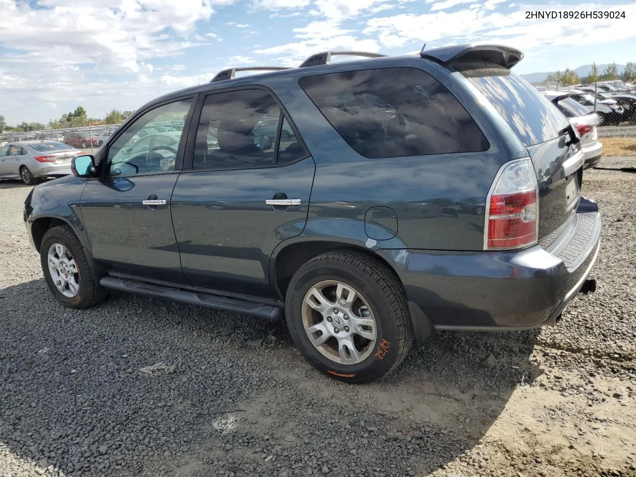 2006 Acura Mdx Touring VIN: 2HNYD18926H539024 Lot: 67788334