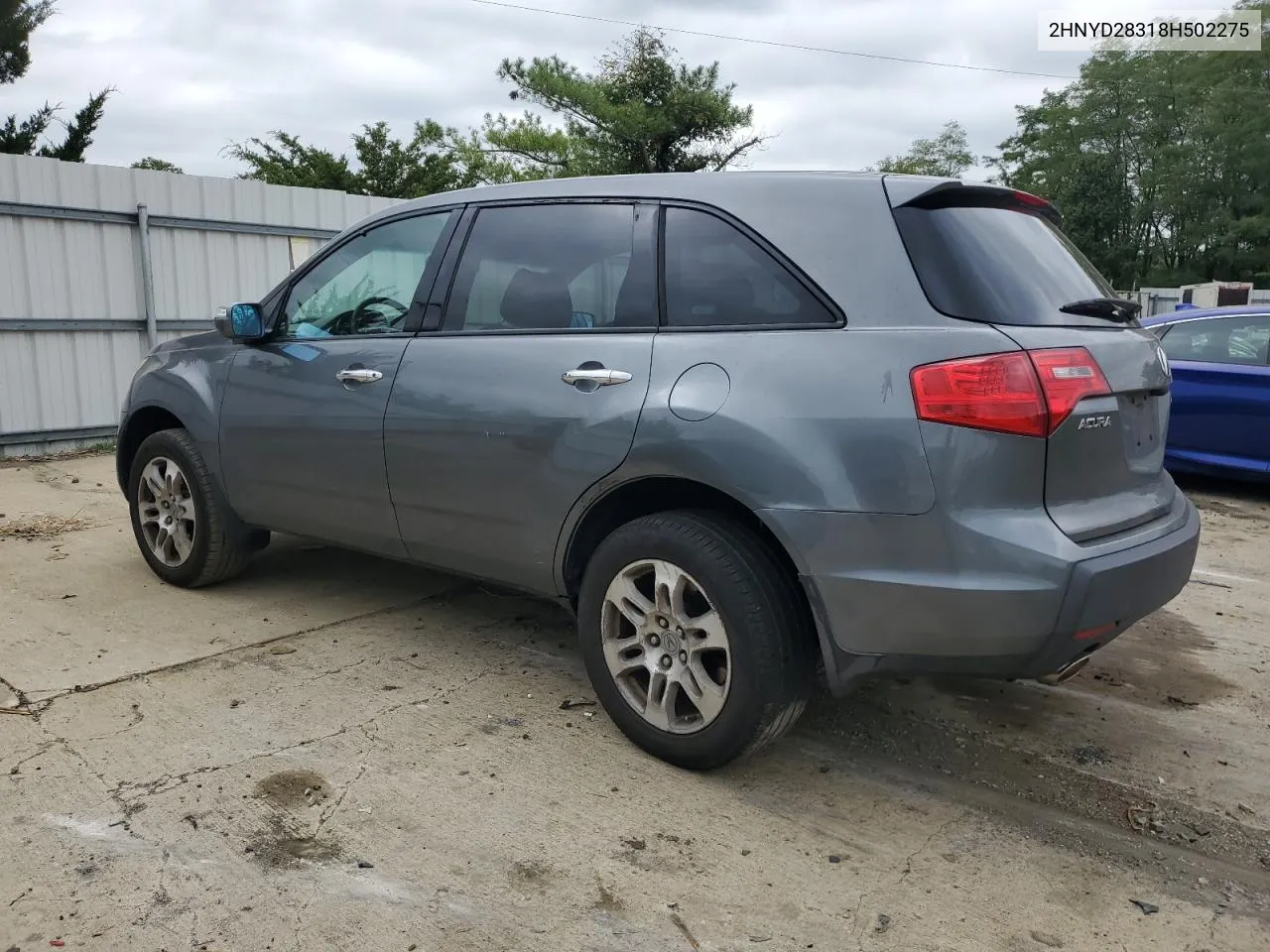 2008 Acura Mdx Technology VIN: 2HNYD28318H502275 Lot: 70767994