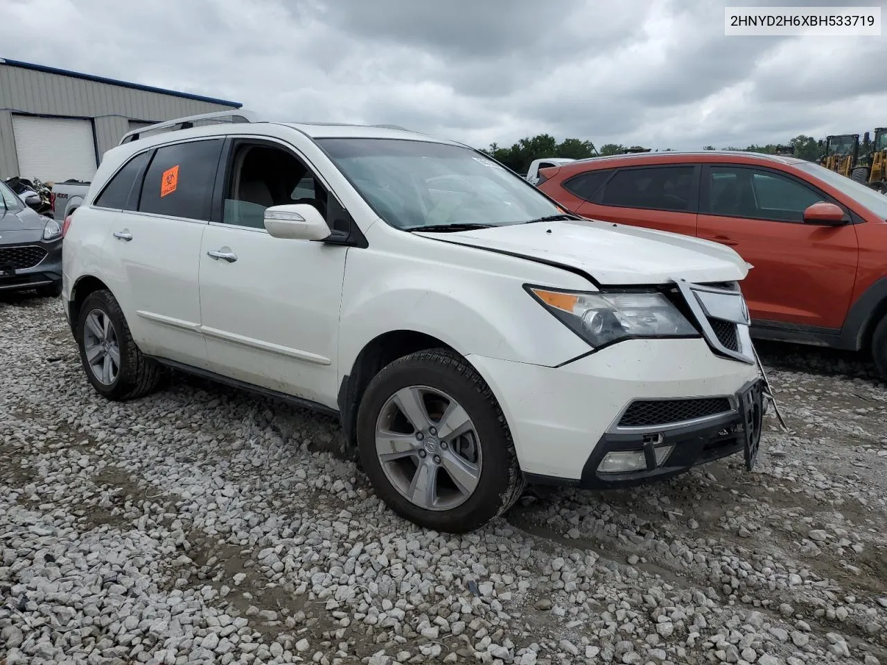 2011 Acura Mdx Technology VIN: 2HNYD2H6XBH533719 Lot: 66313684