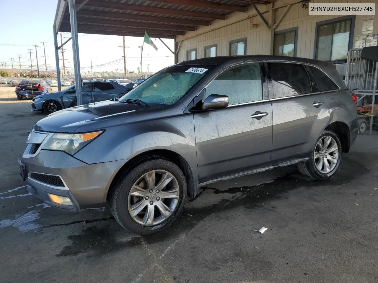 2012 Acura Mdx Advance VIN: 2HNYD2H8XCH527745 Lot: 71496614