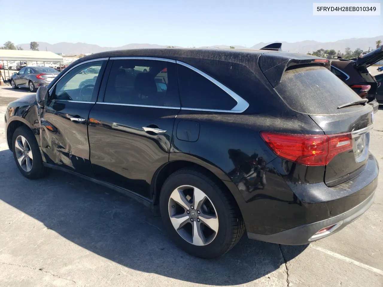 2014 Acura Mdx VIN: 5FRYD4H28EB010349 Lot: 68262514