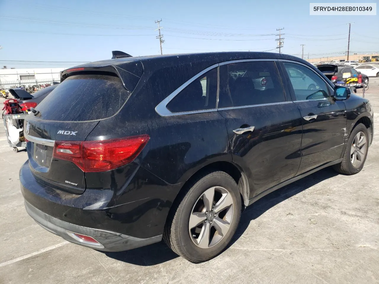 2014 Acura Mdx VIN: 5FRYD4H28EB010349 Lot: 68262514