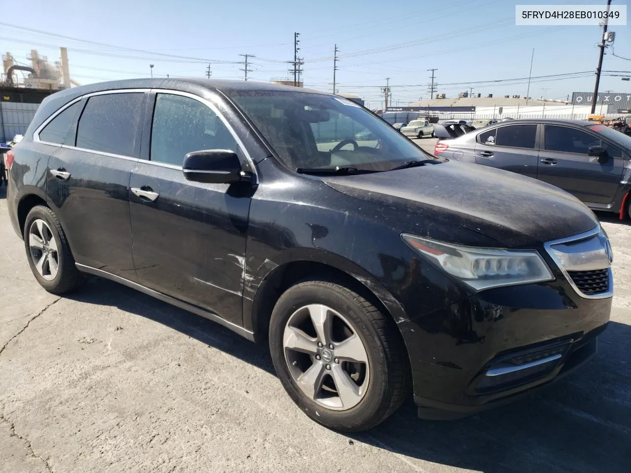 2014 Acura Mdx VIN: 5FRYD4H28EB010349 Lot: 68262514