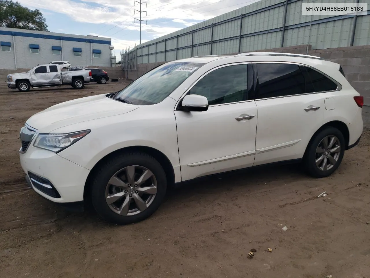 2014 Acura Mdx Advance VIN: 5FRYD4H88EB015183 Lot: 69180804