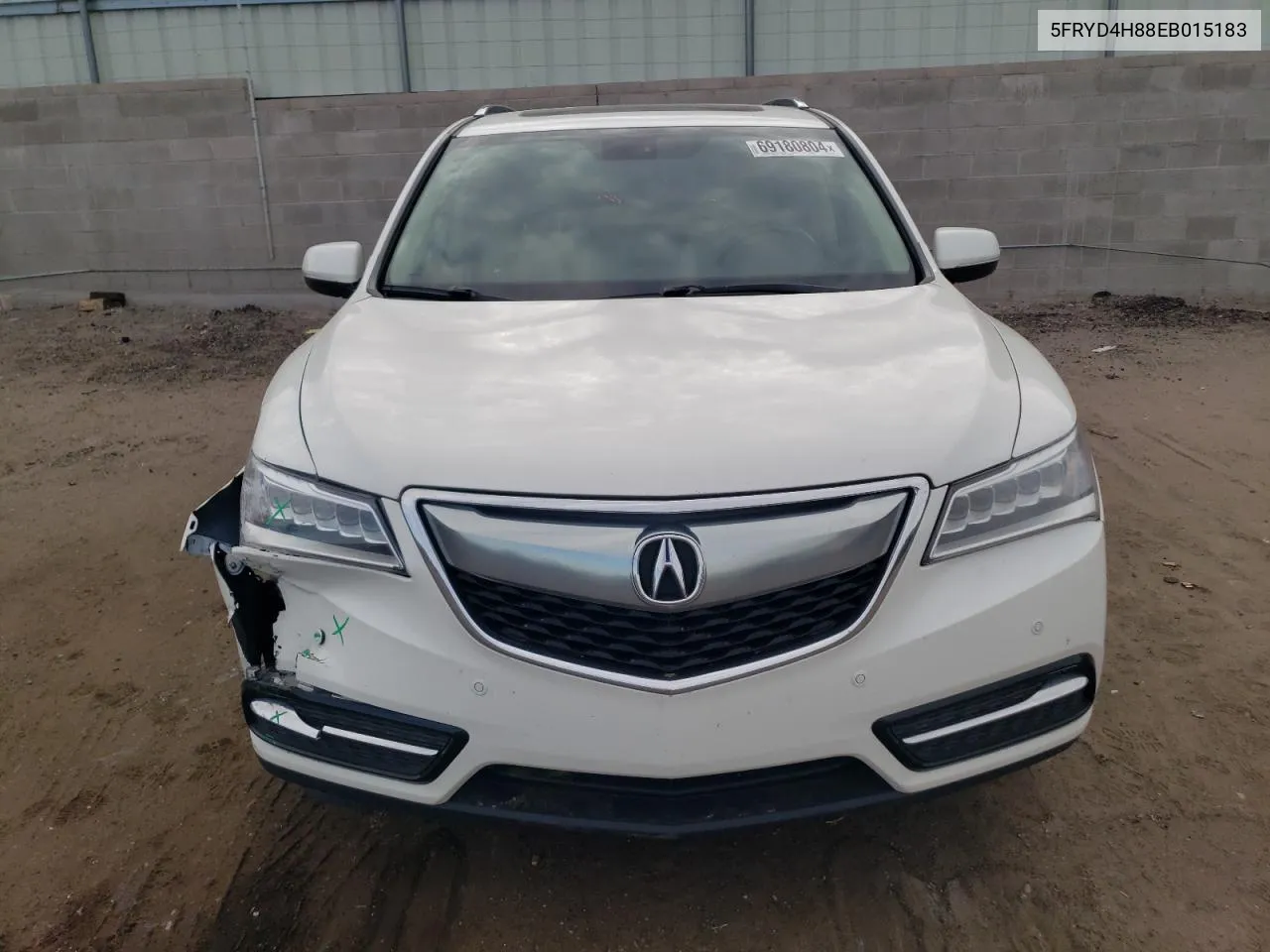 2014 Acura Mdx Advance VIN: 5FRYD4H88EB015183 Lot: 69180804