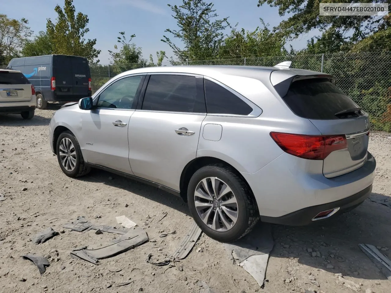 2014 Acura Mdx Technology VIN: 5FRYD4H47EB020100 Lot: 71378084