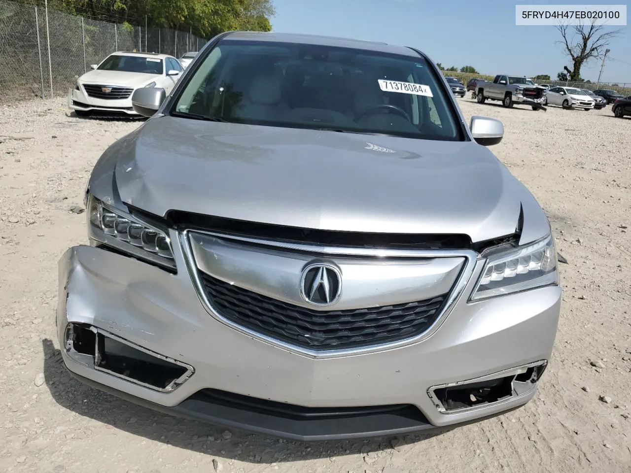 2014 Acura Mdx Technology VIN: 5FRYD4H47EB020100 Lot: 71378084