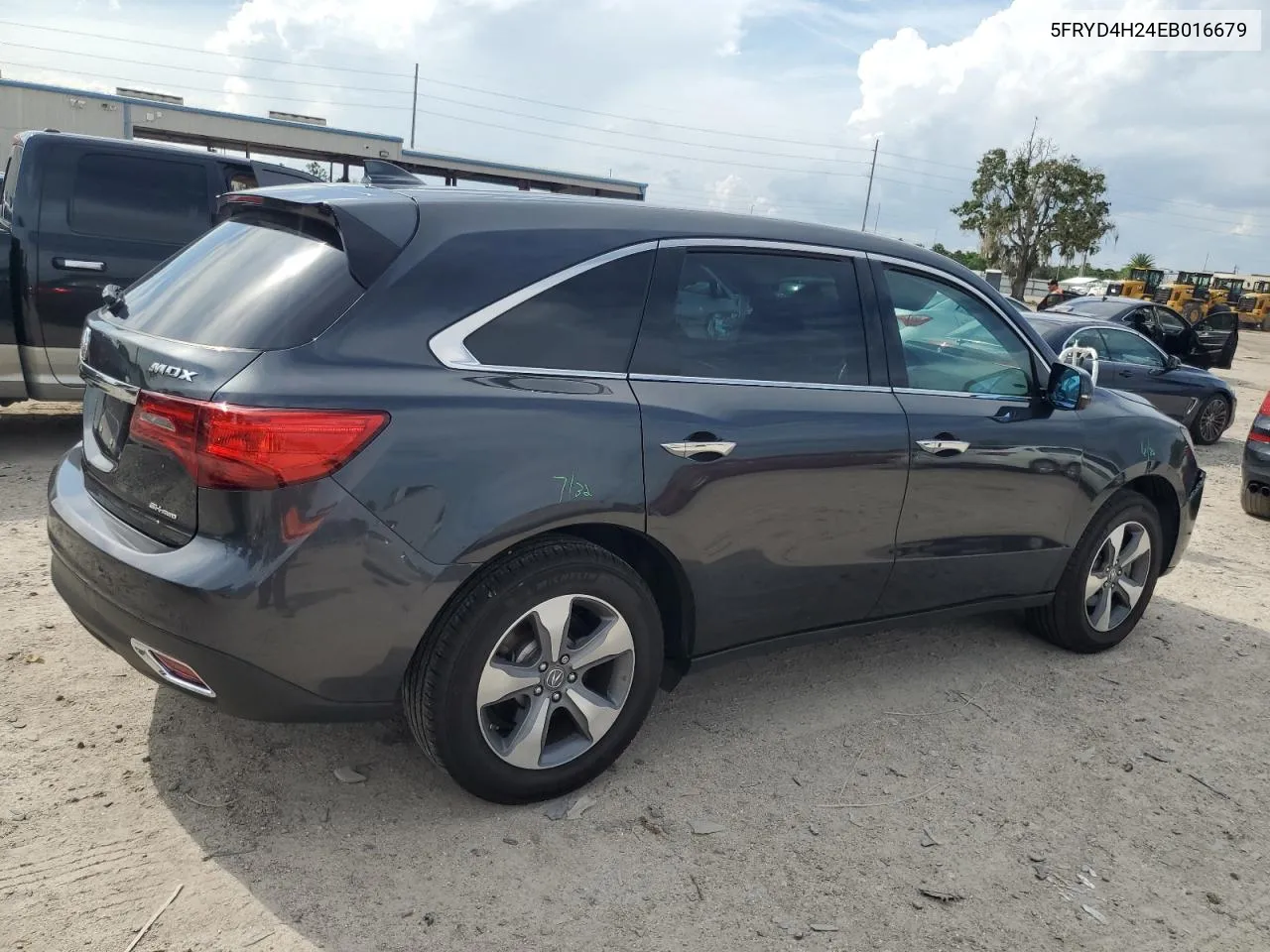 2014 Acura Mdx VIN: 5FRYD4H24EB016679 Lot: 71409314