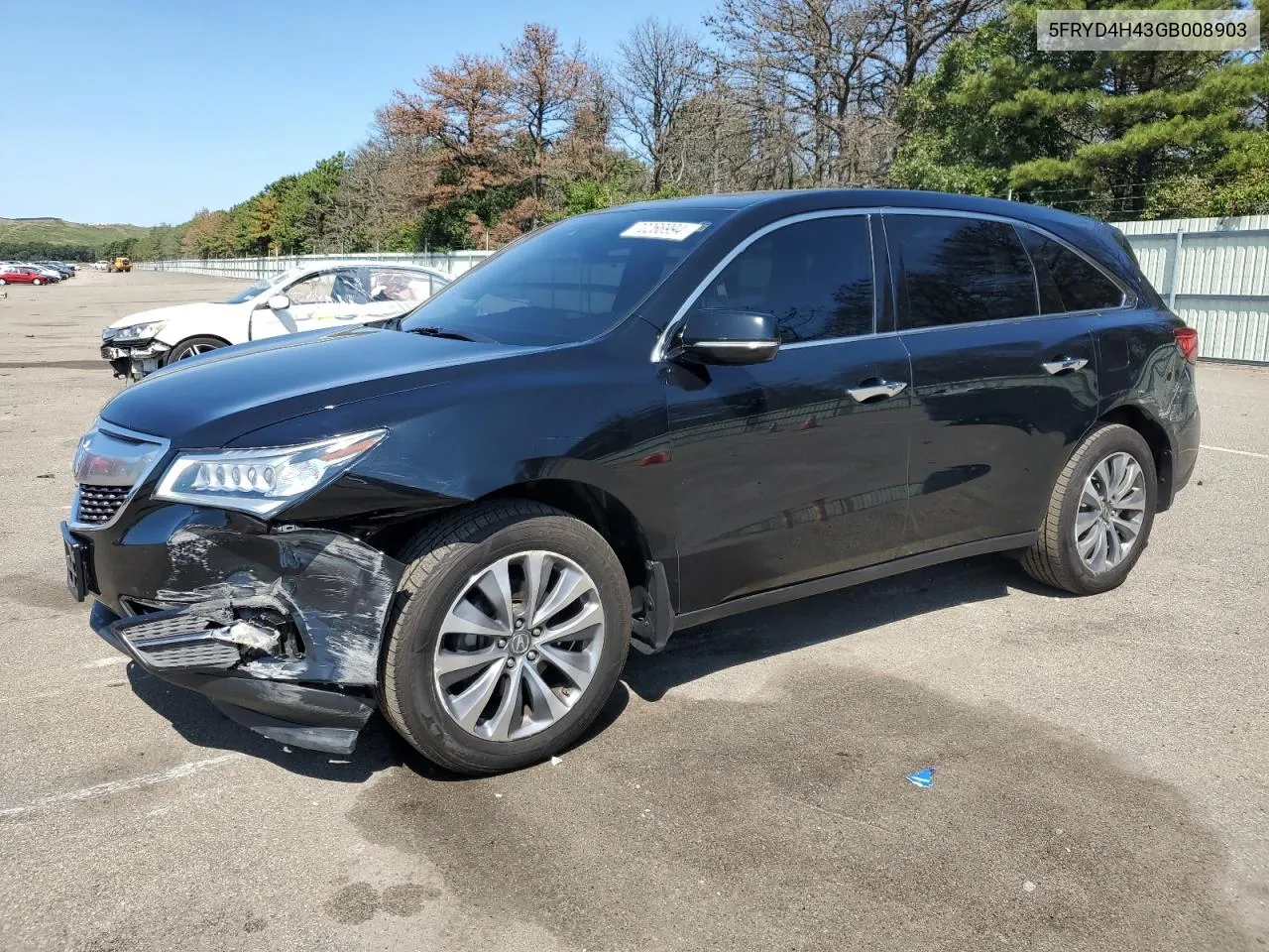 2016 Acura Mdx Technology VIN: 5FRYD4H43GB008903 Lot: 70266994