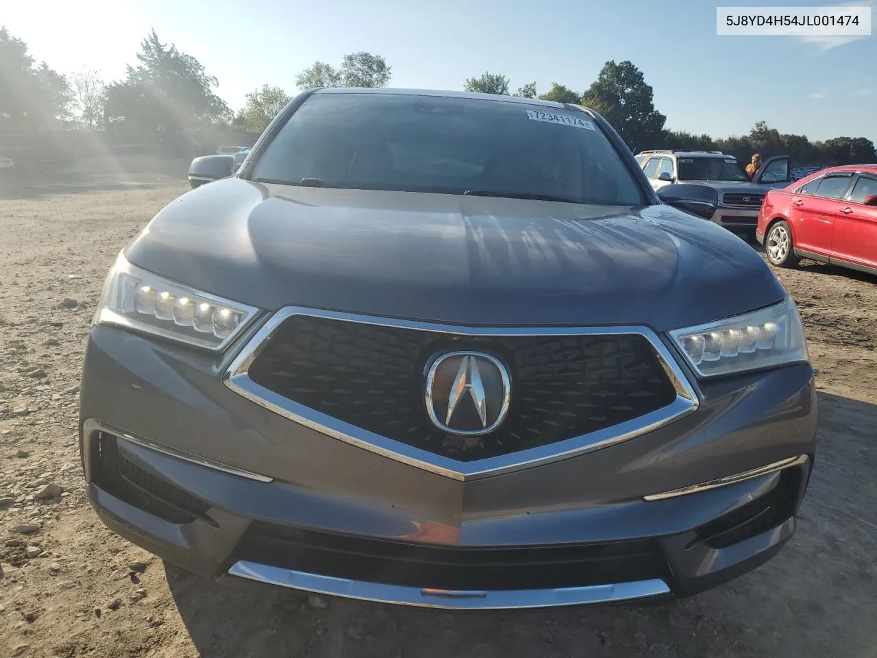 2018 Acura Mdx Technology VIN: 5J8YD4H54JL001474 Lot: 72341174