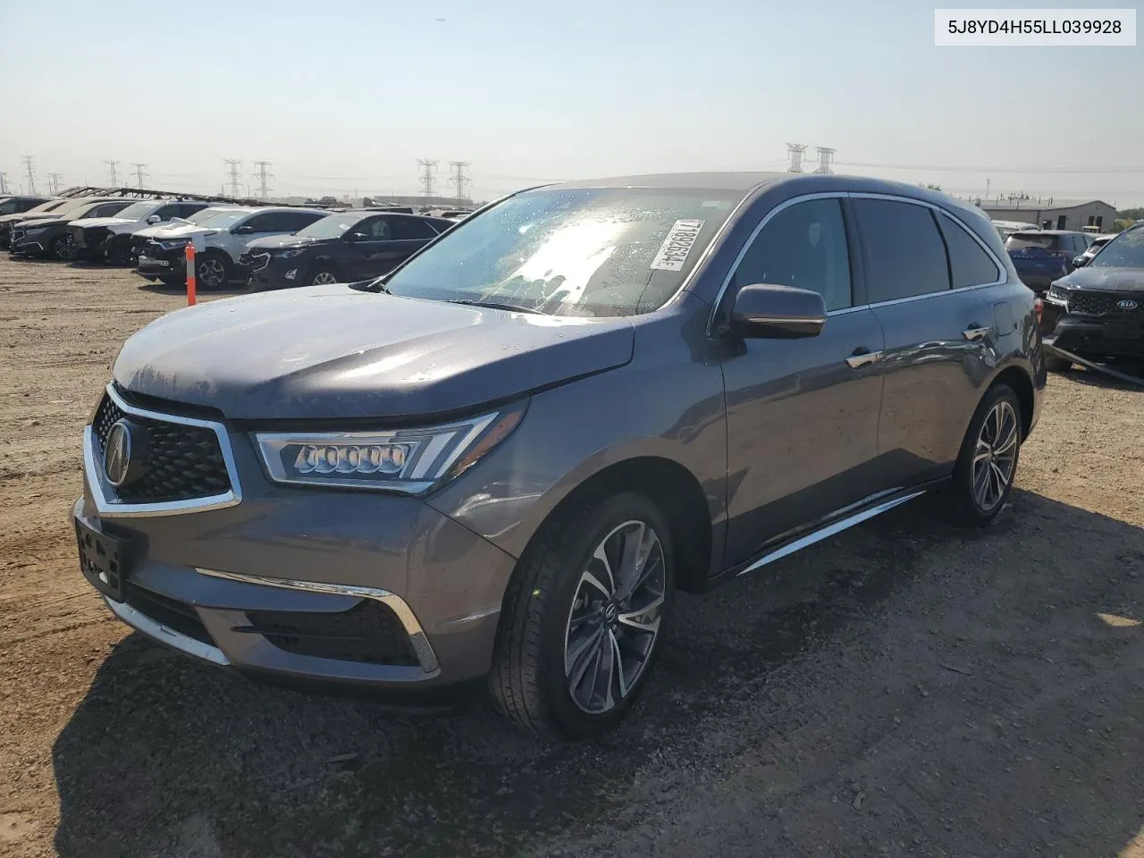 2020 Acura Mdx Technology VIN: 5J8YD4H55LL039928 Lot: 71892634