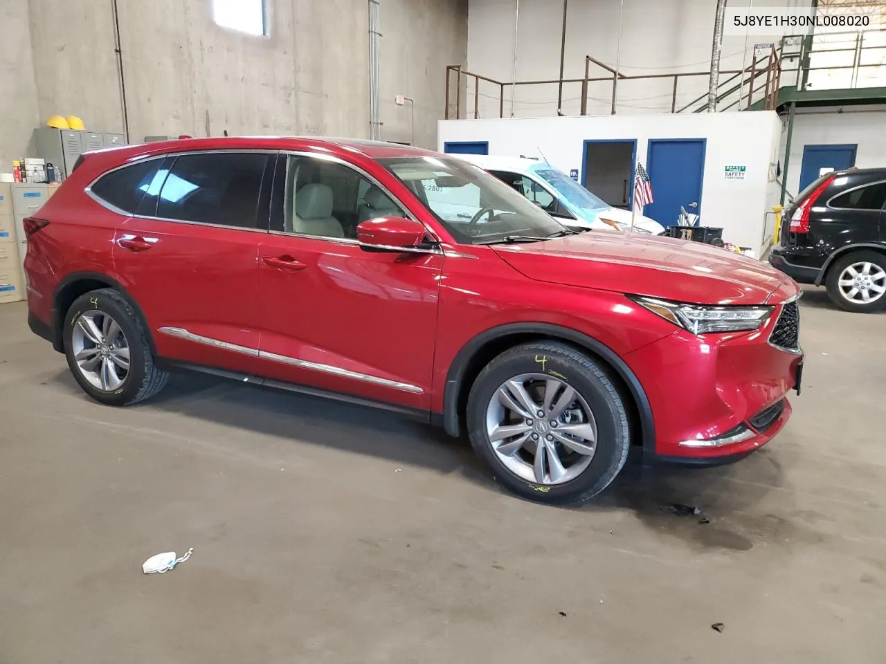 2022 Acura Mdx VIN: 5J8YE1H30NL008020 Lot: 69902414