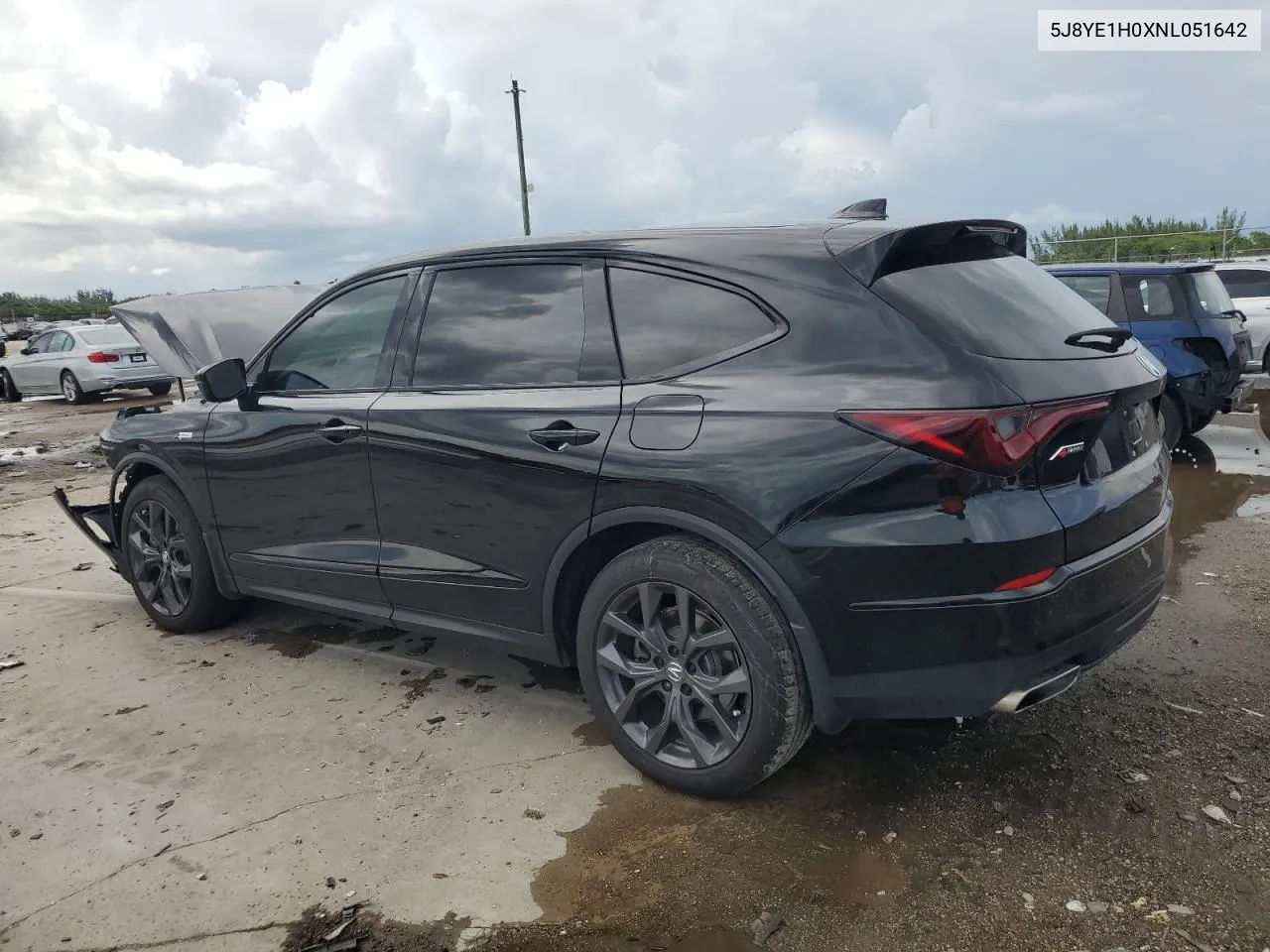 2022 Acura Mdx A-Spec VIN: 5J8YE1H0XNL051642 Lot: 70593004