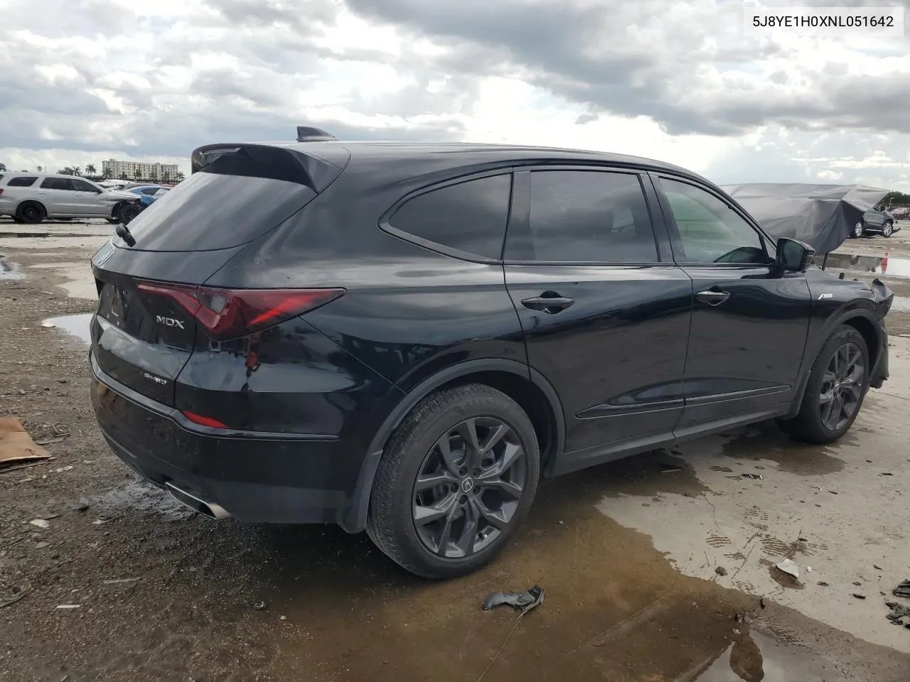 2022 Acura Mdx A-Spec VIN: 5J8YE1H0XNL051642 Lot: 70593004