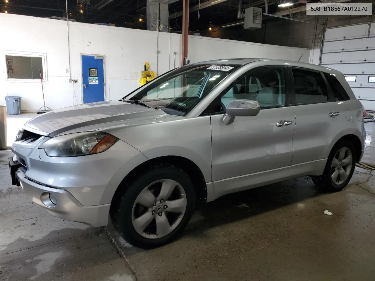 2007 Acura Rdx Technology VIN: 5J8TB18567A012270 Lot: 72528654