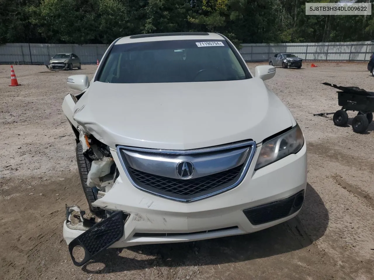 2013 Acura Rdx VIN: 5J8TB3H34DL009622 Lot: 71190794