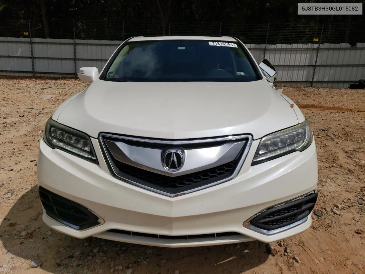 2016 Acura Rdx VIN: 5J8TB3H30GL015082 Lot: 71875544