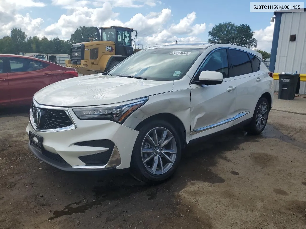 2019 Acura Rdx Technology VIN: 5J8TC1H59KL001435 Lot: 72071654