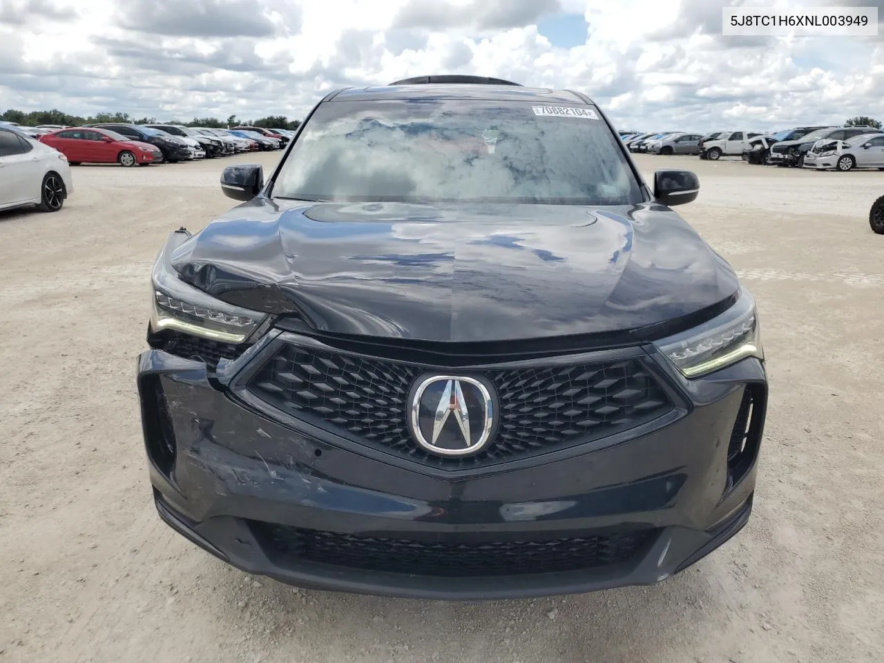 2022 Acura Rdx A-Spec VIN: 5J8TC1H6XNL003949 Lot: 70882104