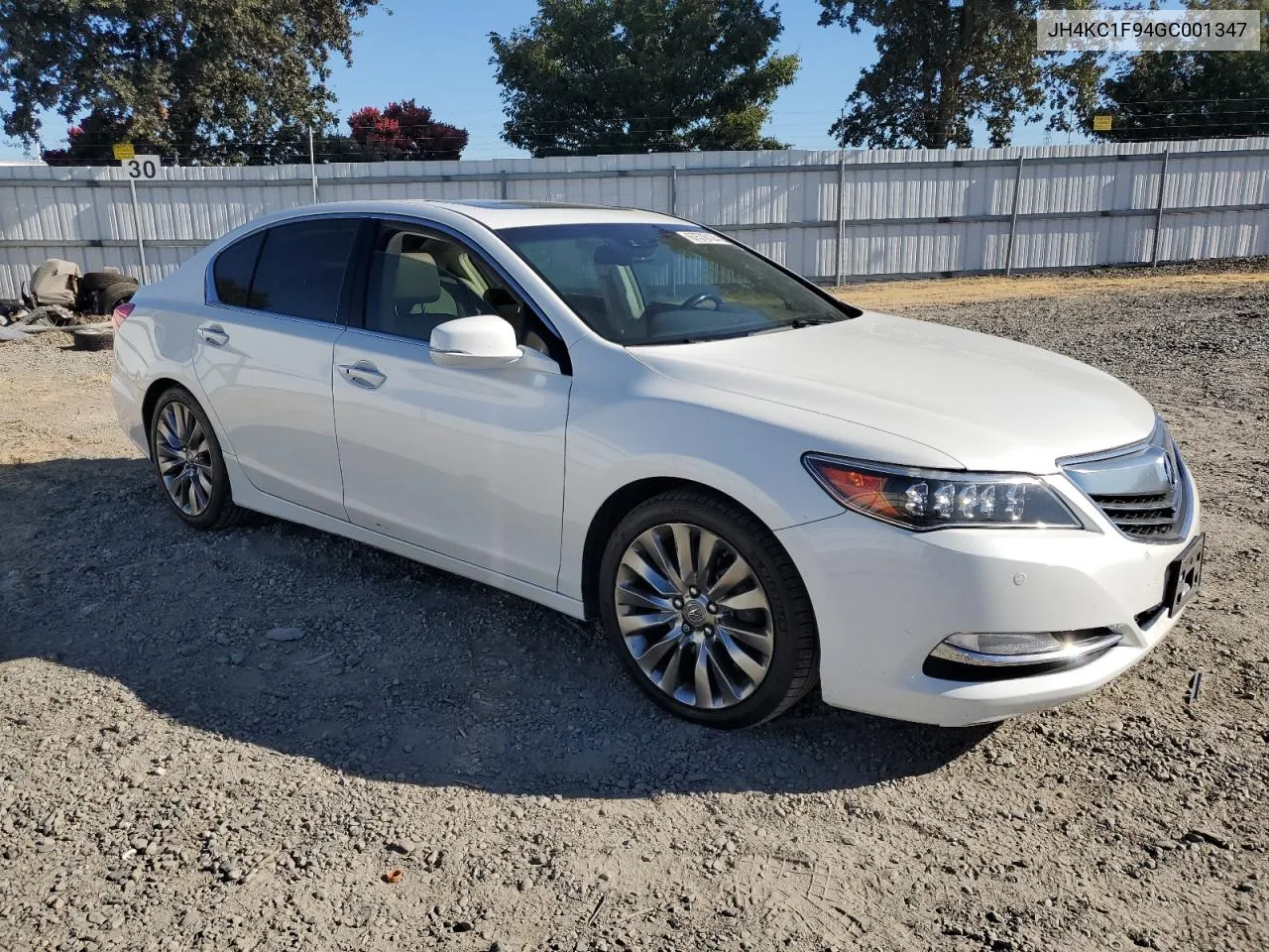 2016 Acura Rlx Advance VIN: JH4KC1F94GC001347 Lot: 67578124