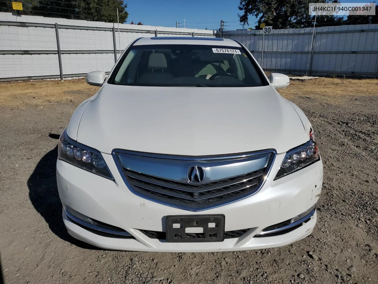 2016 Acura Rlx Advance VIN: JH4KC1F94GC001347 Lot: 67578124