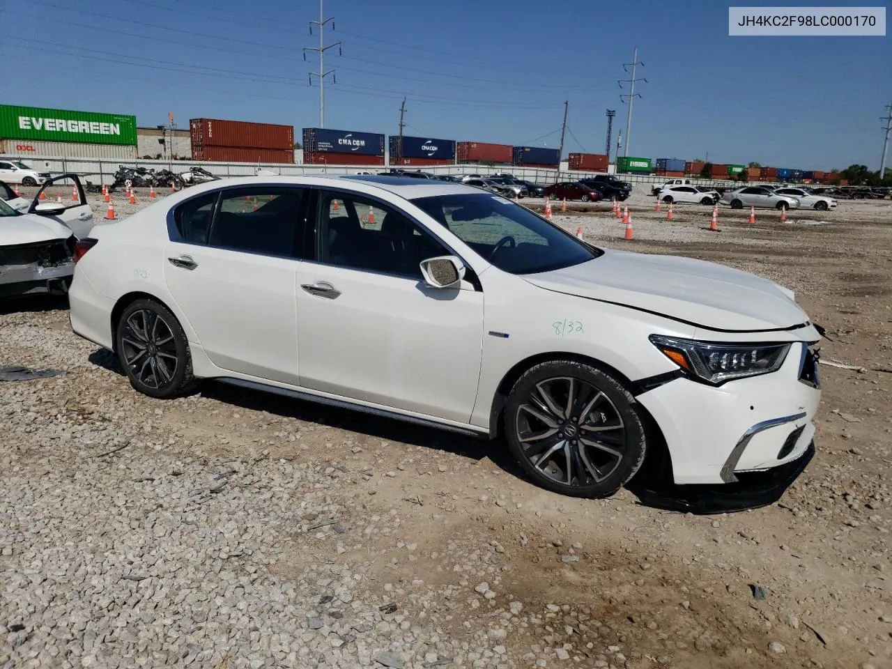 2020 Acura Rlx Sport Hybrid Advance VIN: JH4KC2F98LC000170 Lot: 70783774