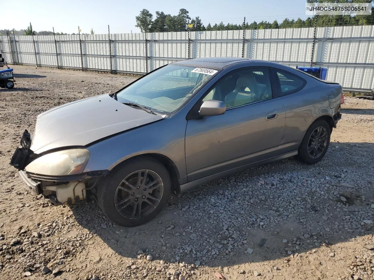 2005 Acura Rsx VIN: JH4DC54875S006541 Lot: 67569564