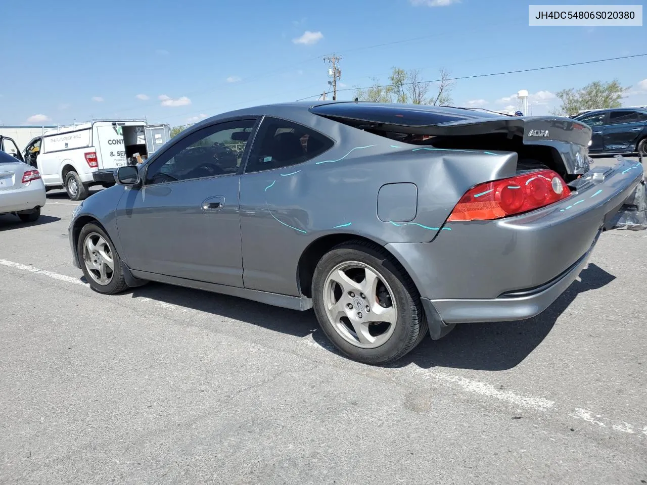 2006 Acura Rsx VIN: JH4DC54806S020380 Lot: 69776304