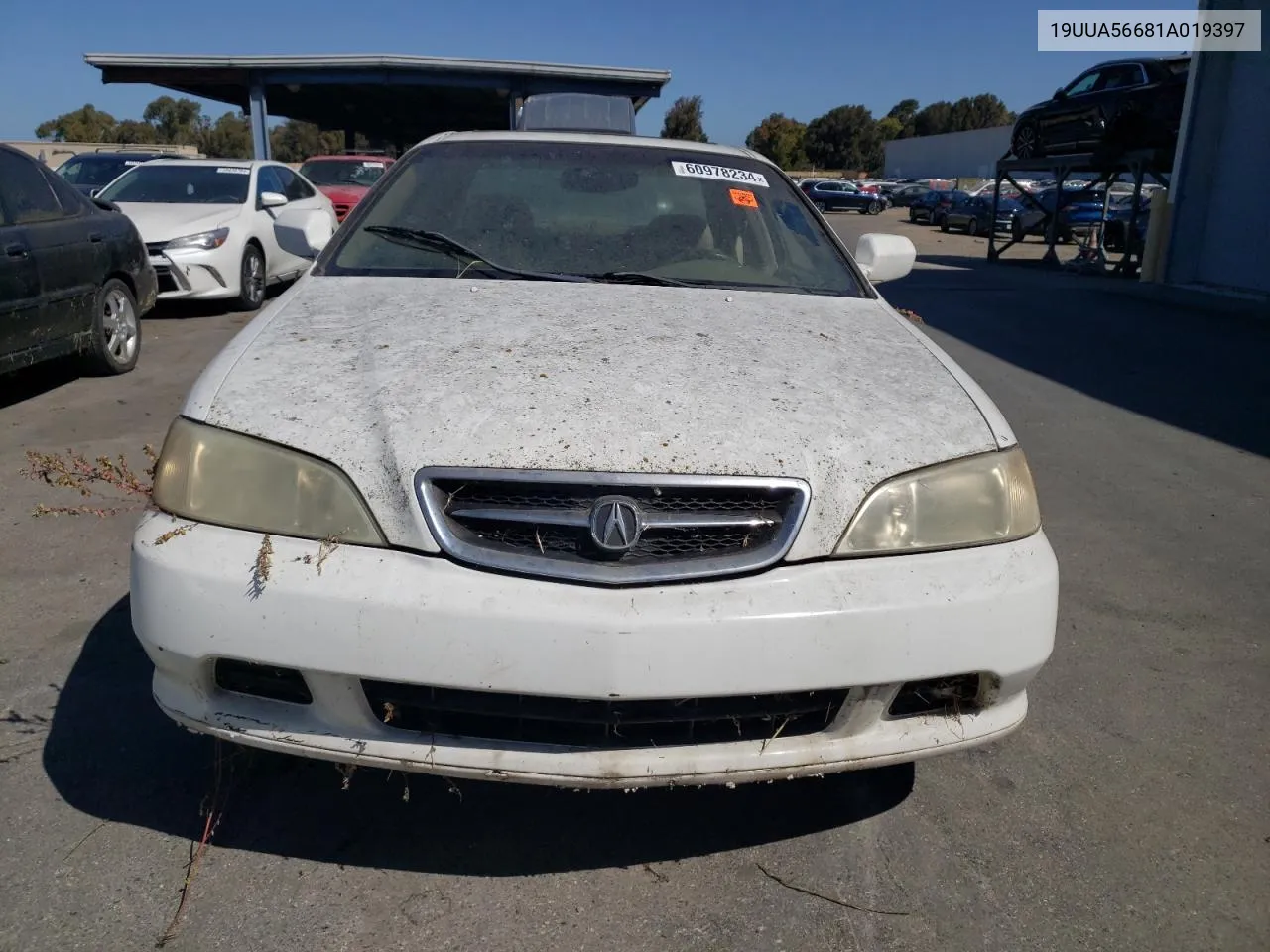 2001 Acura 3.2Tl VIN: 19UUA56681A019397 Lot: 60978234