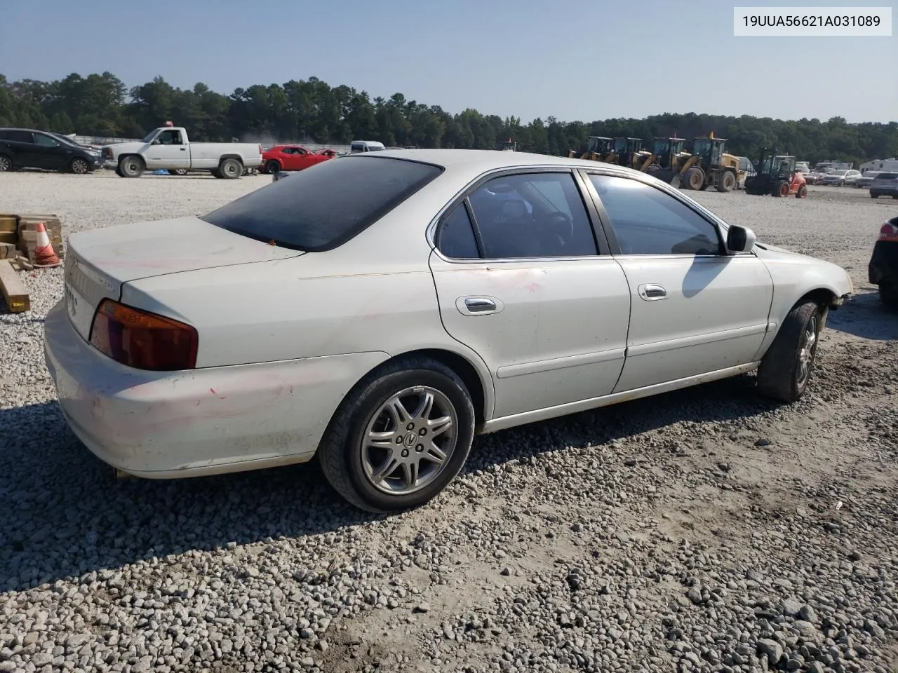 2001 Acura 3.2Tl VIN: 19UUA56621A031089 Lot: 69761304