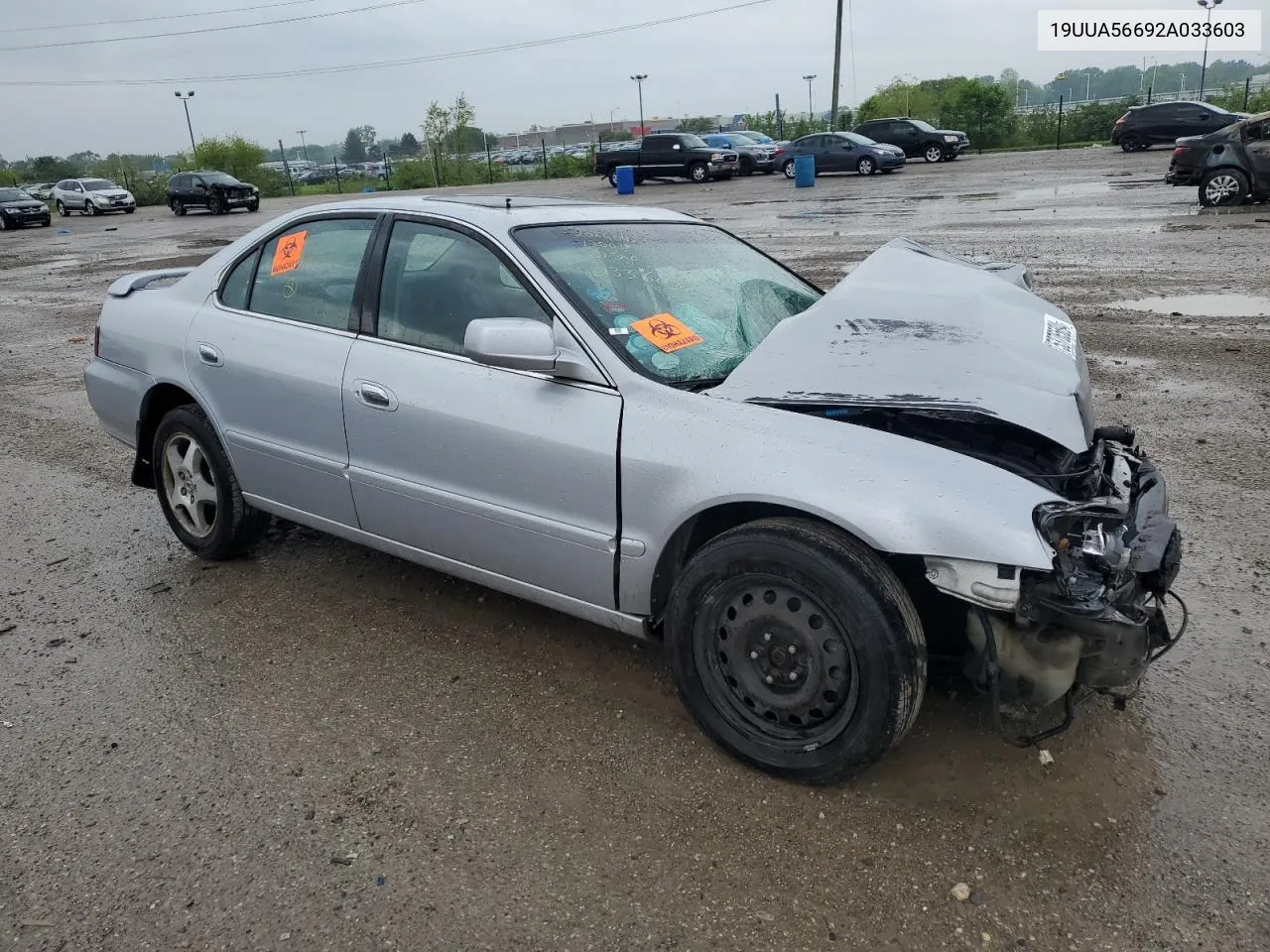 2002 Acura 3.2Tl VIN: 19UUA56692A033603 Lot: 53765694