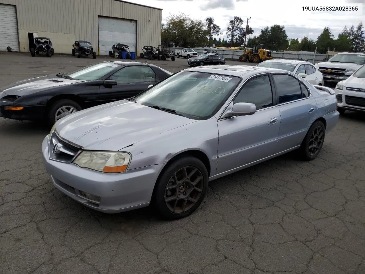 2002 Acura 3.2Tl Type-S VIN: 19UUA56832A028365 Lot: 71417924