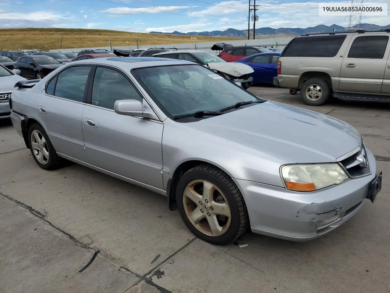 2003 Acura 3.2Tl Type-S VIN: 19UUA56853A000696 Lot: 68135814