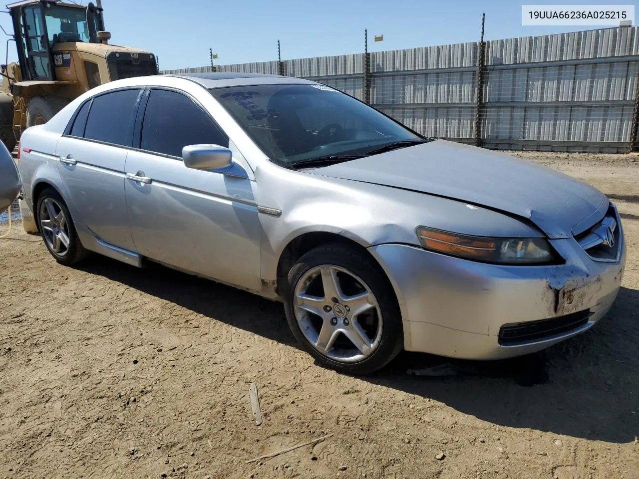 2006 Acura 3.2Tl VIN: 19UUA66236A025215 Lot: 69339064