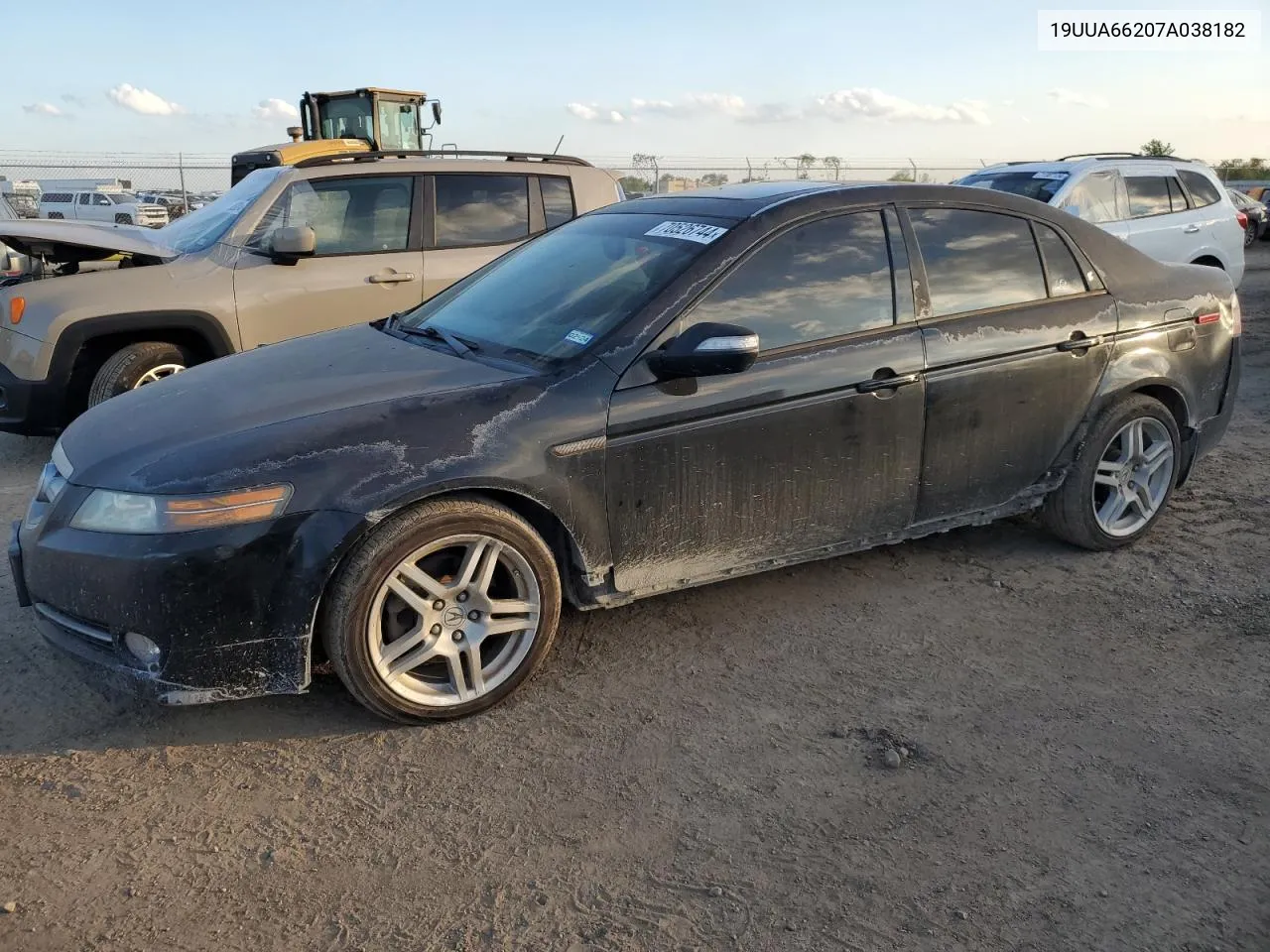 2007 Acura Tl VIN: 19UUA66207A038182 Lot: 70526744