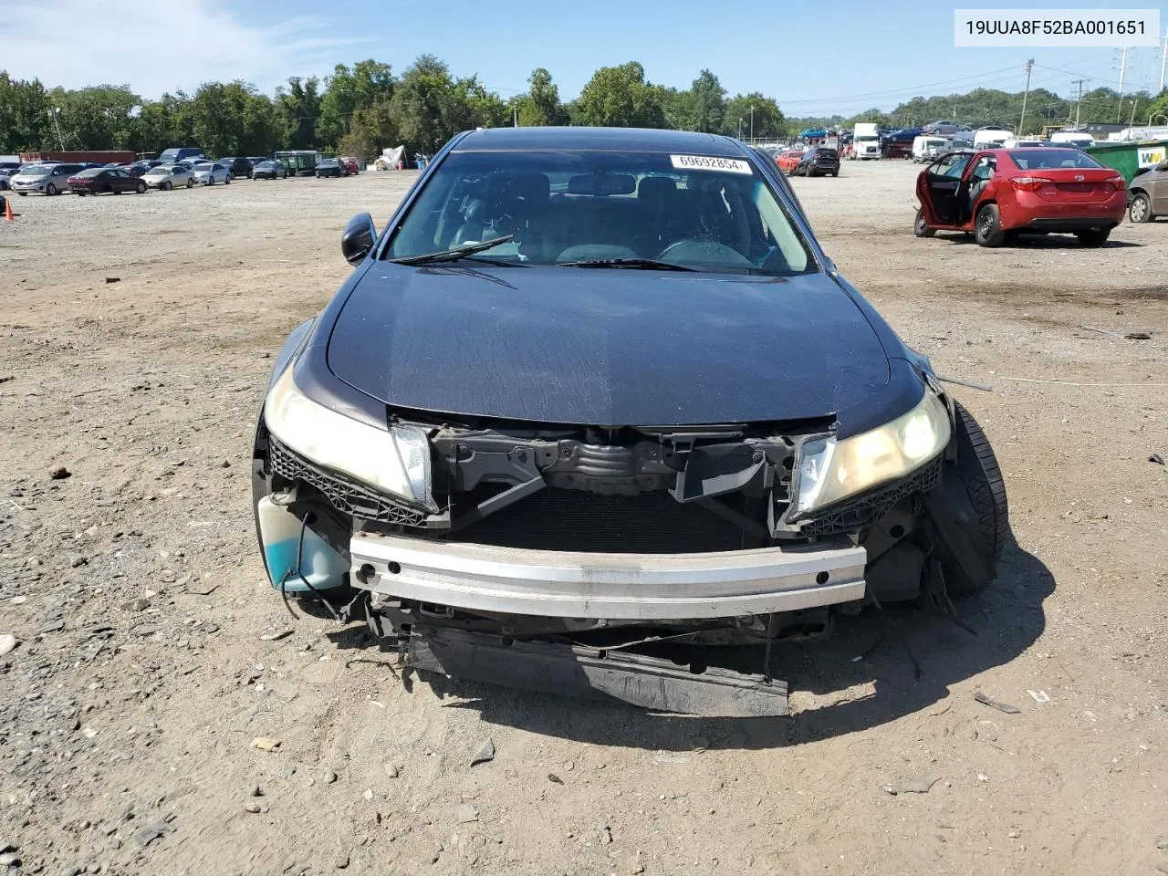 2011 Acura Tl VIN: 19UUA8F52BA001651 Lot: 69692854