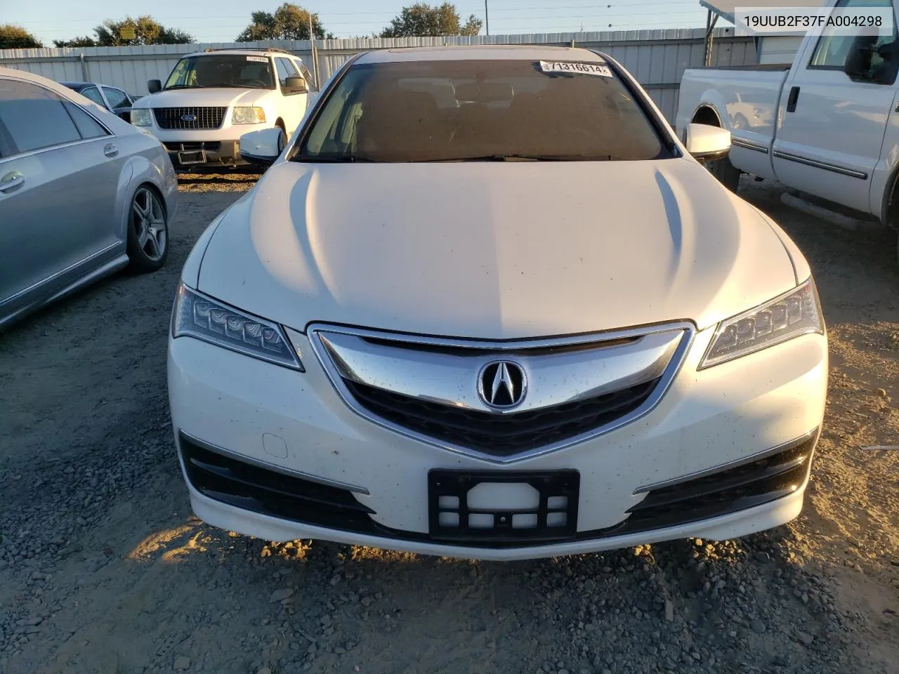 2015 Acura Tlx VIN: 19UUB2F37FA004298 Lot: 71316614