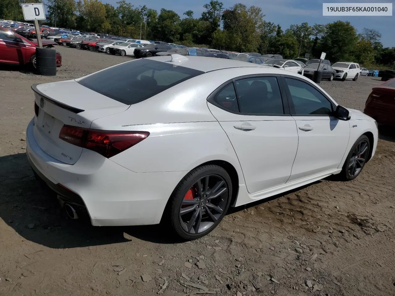 2019 Acura Tlx Technology VIN: 19UUB3F65KA001040 Lot: 71707304