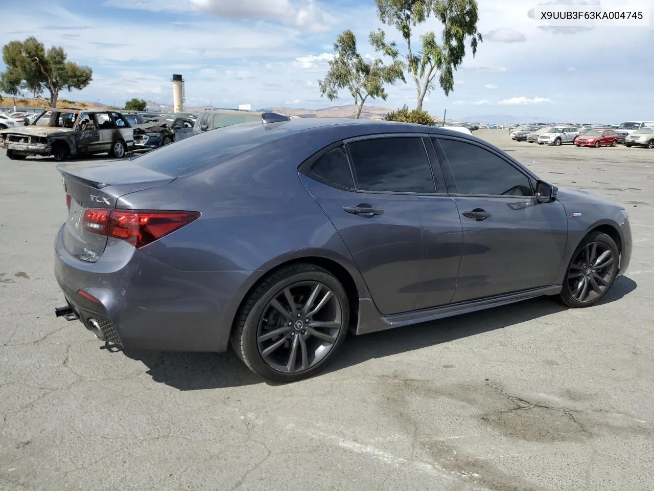 2019 Acura Tlx VIN: X9UUB3F63KA004745 Lot: 71969254