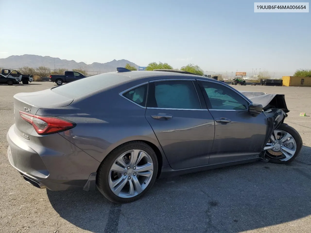 2021 Acura Tlx Technology VIN: 19UUB6F46MA006654 Lot: 70621484